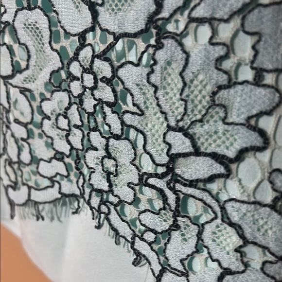 Elegant Lace Overlay Dress Turquoise Mint - Picture 11 of 16